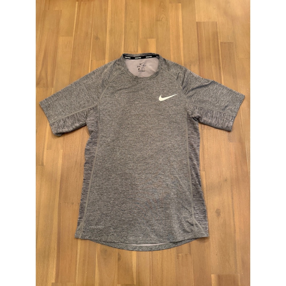 Nike Pro Dri Fit Men's Short Sleeve Training Shirt Gray Size‎ S